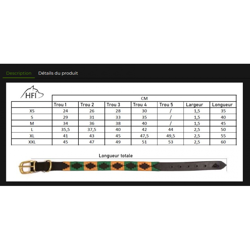 HFI Dog Collar Polo