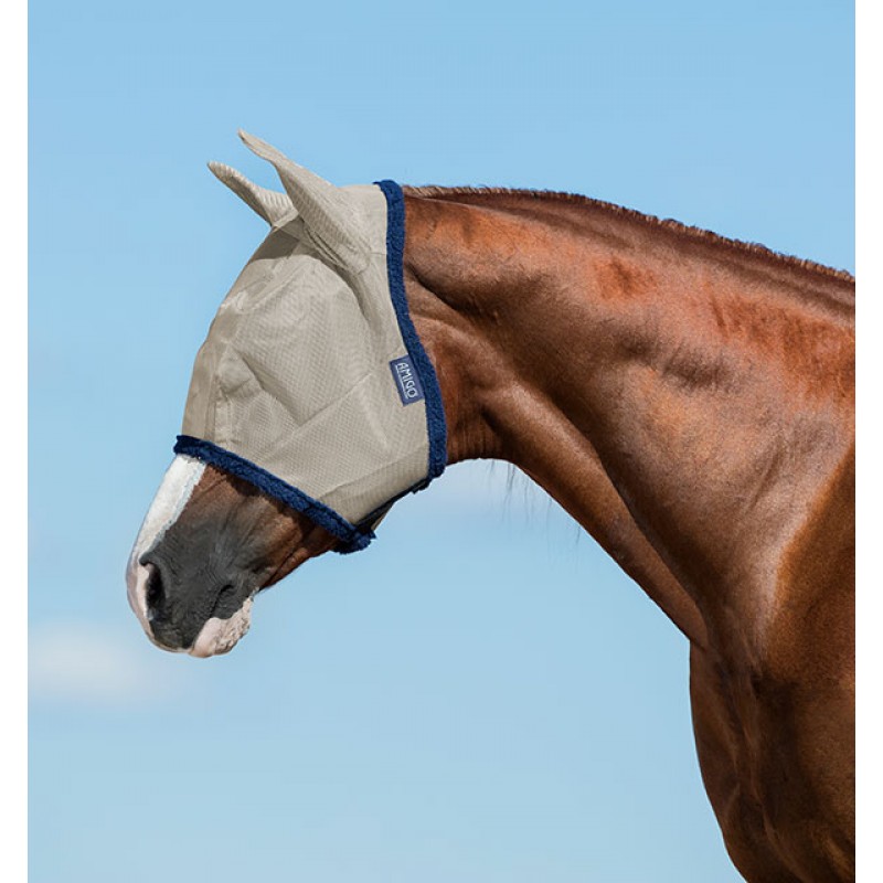 Horseware Amigo Fly Mask (Bronze/Navy)