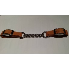 Single Curb Chain/Leather Strap