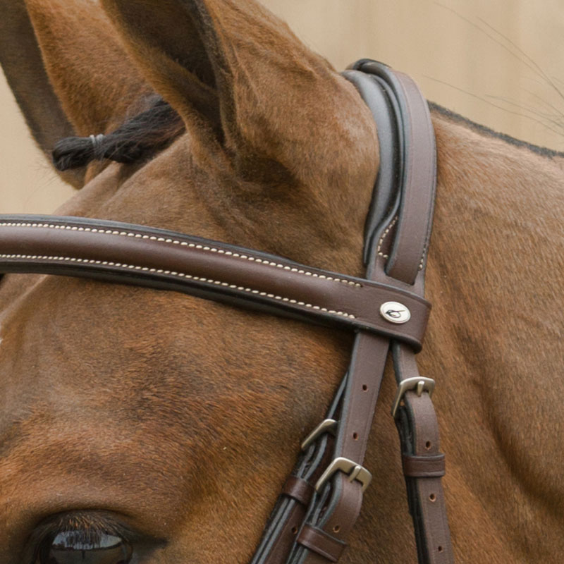 Lamicell Star Flash Noseband Bridle Brown
