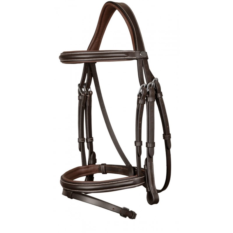 Dy'on Flash Noseband Bridle Brown