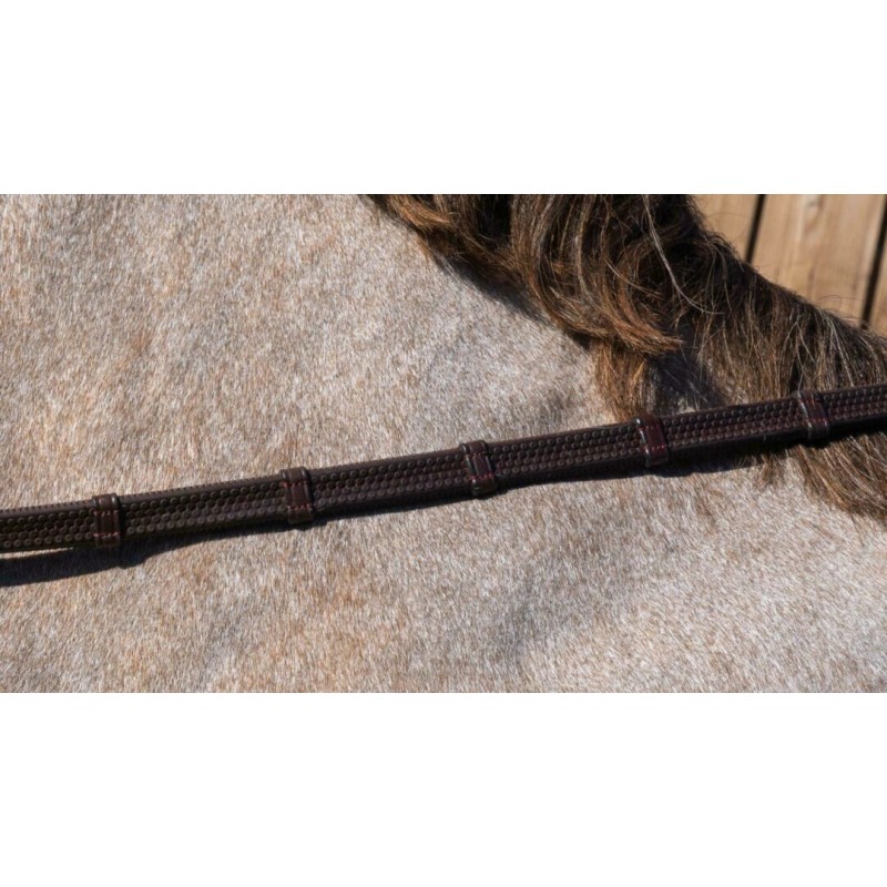 Dy'on Rubber Reins-Leather Loops