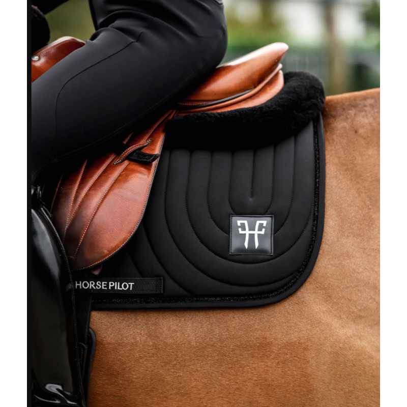 Horse Pilot Saddle Pad Black Glitter Horse Pilot Saddle Pad Black Glitter
