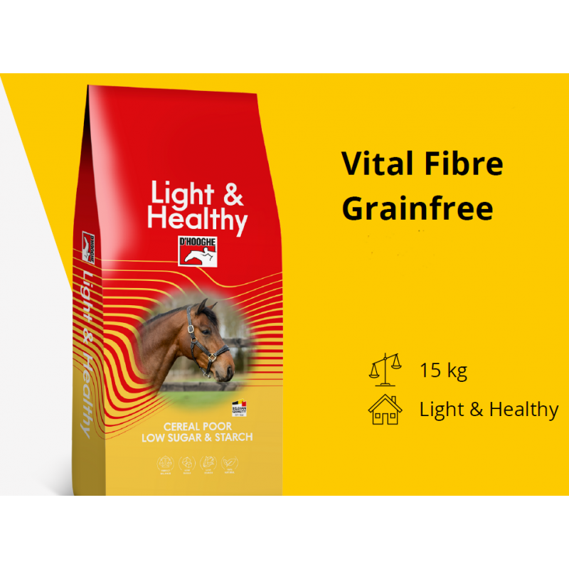 D'Hooghe Vital Fibre Grain Free  15kg