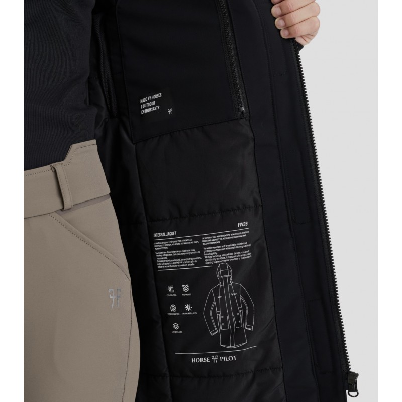 Horse Pilot Integral Coat Woman Black Horse Pilot Integral Coat Woman Black