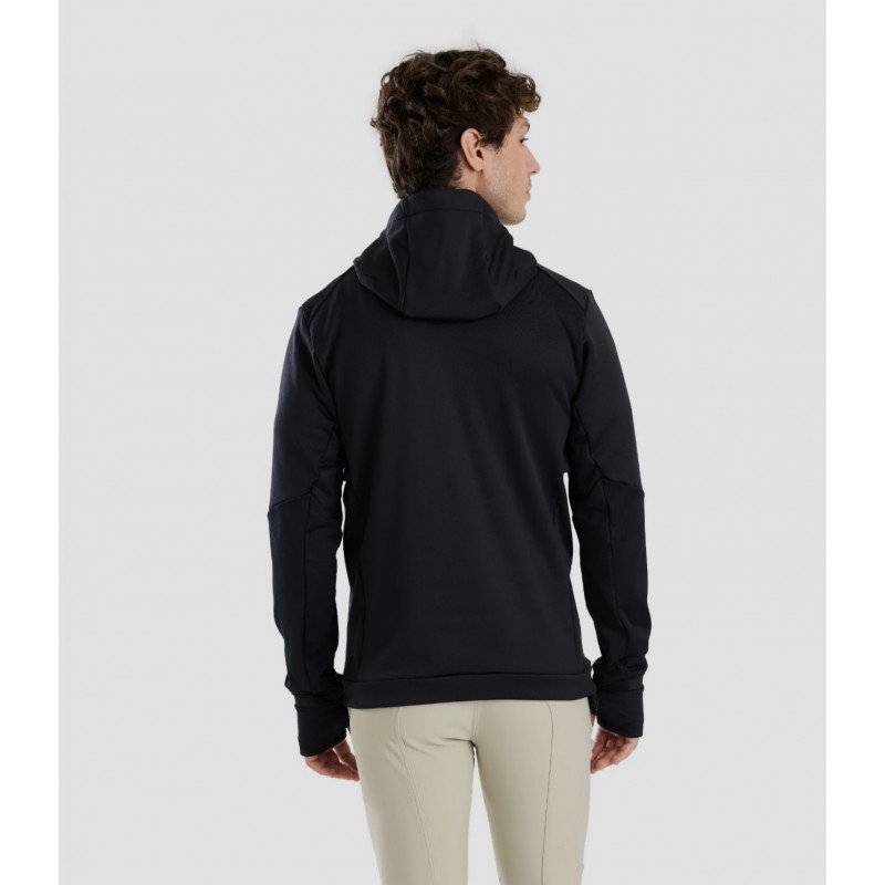 Horse Pilot Quest Sweatshirt Men Black Horse Pilot Quest Sweatshirt Men Black