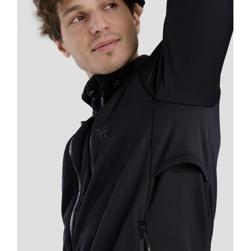 Horse Pilot Quest Sweatshirt Men Black Horse Pilot Quest Sweatshirt Men Black