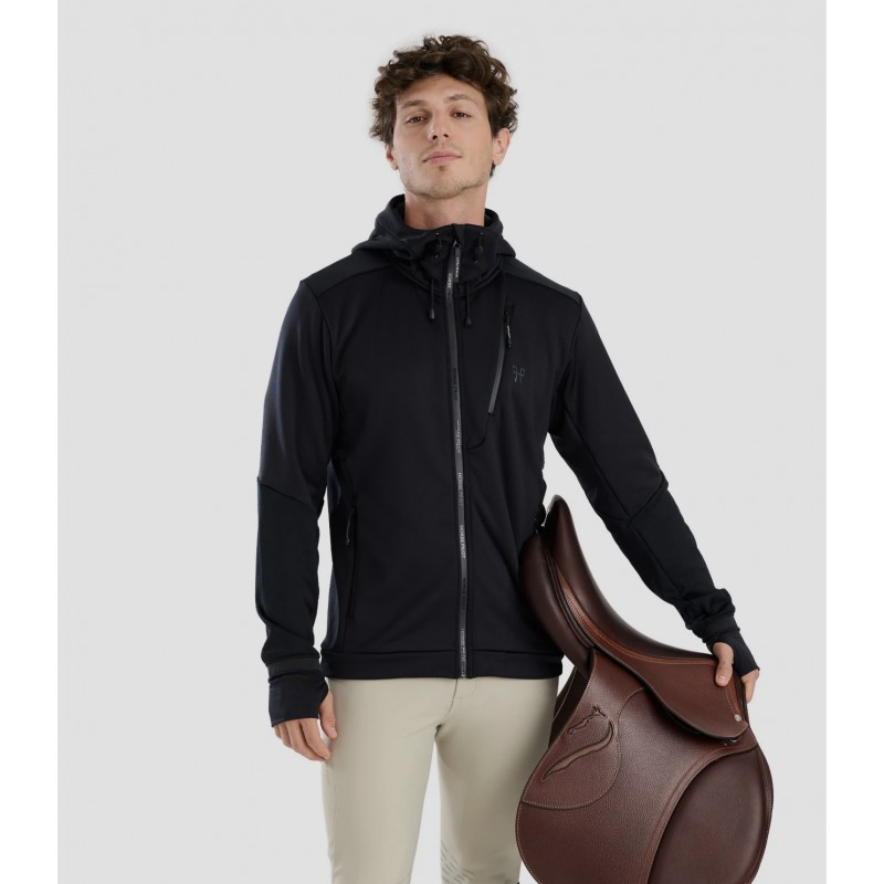 Horse Pilot Quest Sweatshirt Men Black Horse Pilot Quest Sweatshirt Men Black