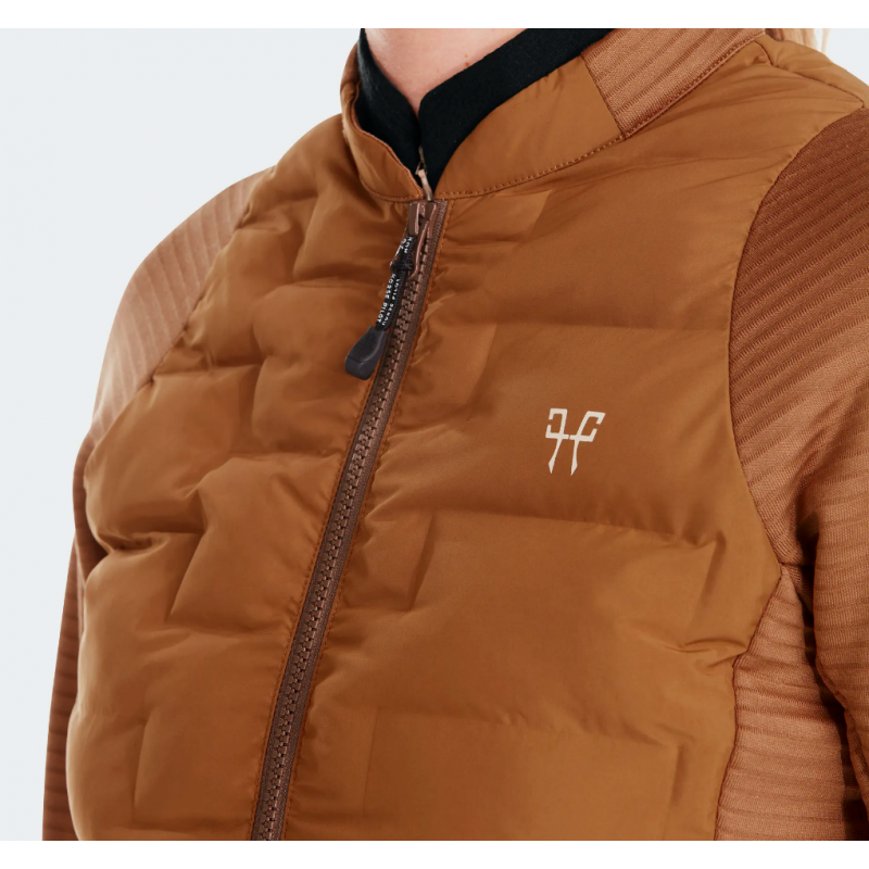 Horse Pilot Storm Jacket Woman Black Gold Brown